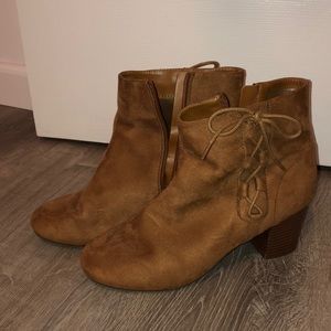 Brown Heeled Booties